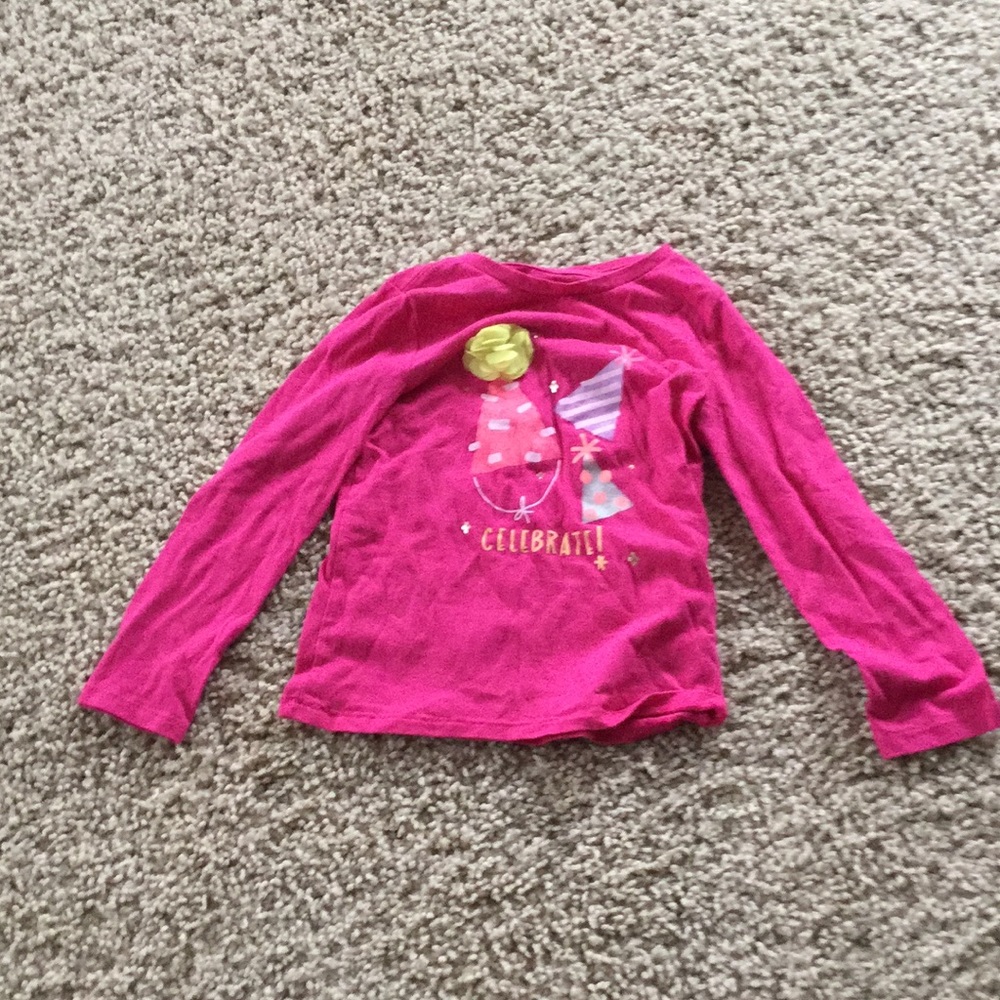 A long sleeve celebrate birthday shirt